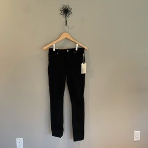2/$25 black ripped skinny jeans